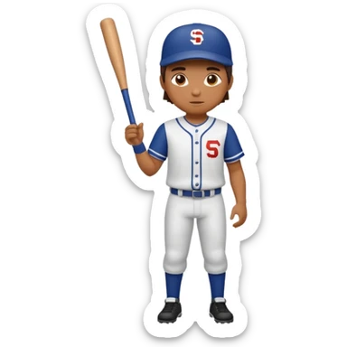 JUGADOR DE BASEBALL CUERPO COMPLETO sticker