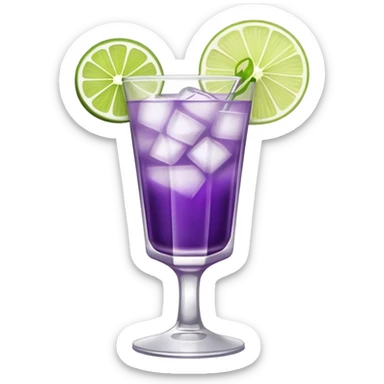 drink white and purple sticker