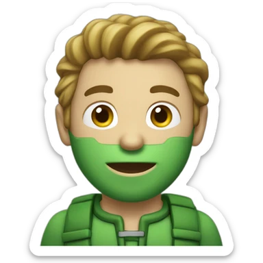 Homme araignée vert sticker