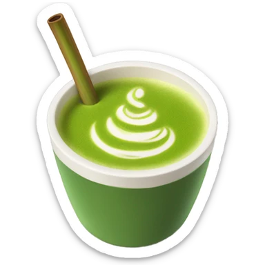 matcha latte sticker