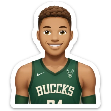 giannis smiling Bucks sticker