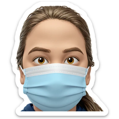 masked boy indoors portrait sticker