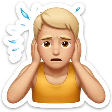 person crashing out sticker