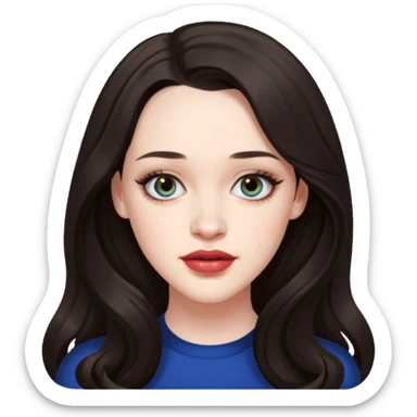 Kat Dennings real image sticker