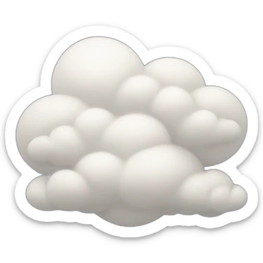 Clouds sticker