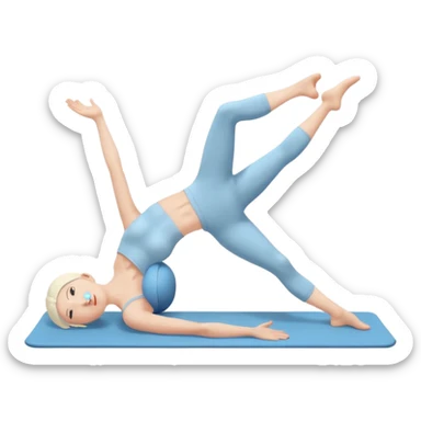 Pilates emoji sticker