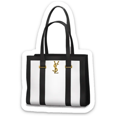 Tote bag YSL sticker