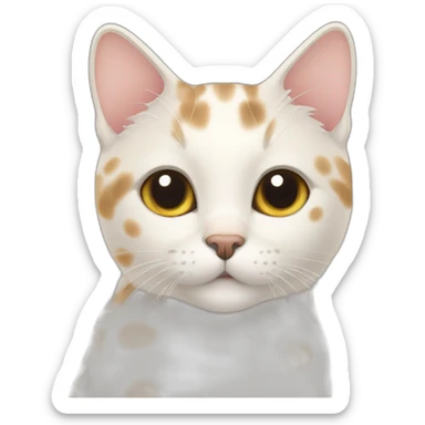 English short hair cat with color point pattern sticker