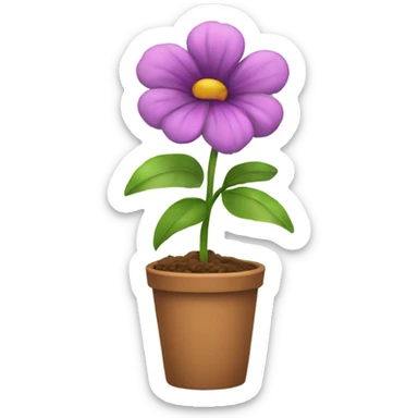 Flower sticker