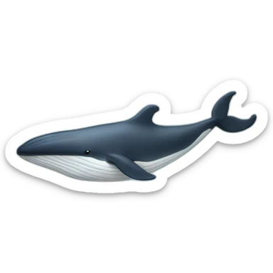 whale with btc sticker
