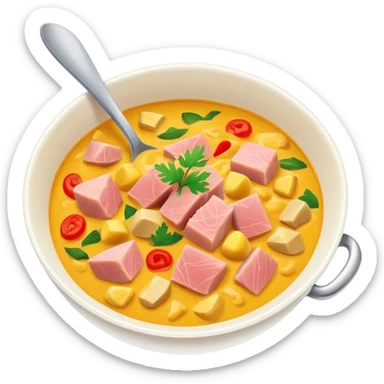 Tuna coconut curry  sticker