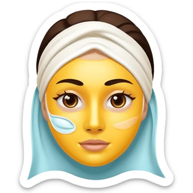 skincare mask sticker