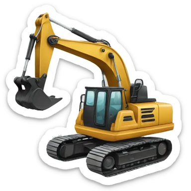 Excavator sticker