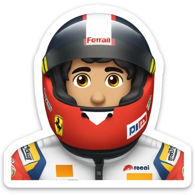 Carlos sainz in a Ferrari racing suit  sticker