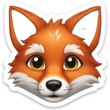 Furry Fox sticker