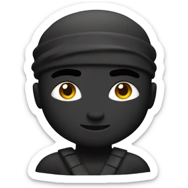 Ninja with a low taper fade sticker