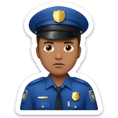 police captain rank sticker