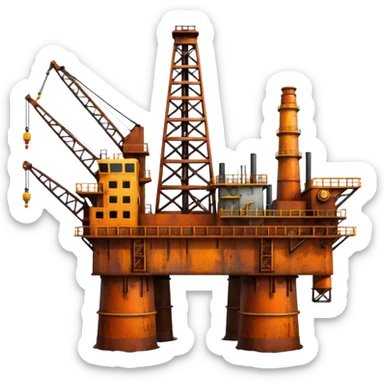 oil rig sticker
