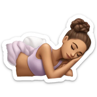 Ariana Grande sleeping sticker