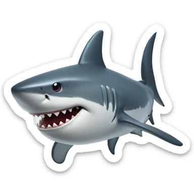 Shark with a top hat in NYC sticker