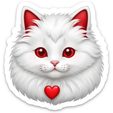 кошка в сердечках sticker