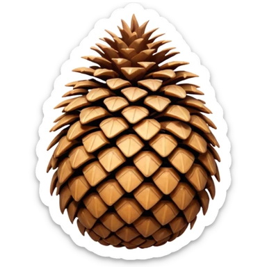Pinecone sticker