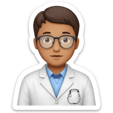 Lab technologist male sticker