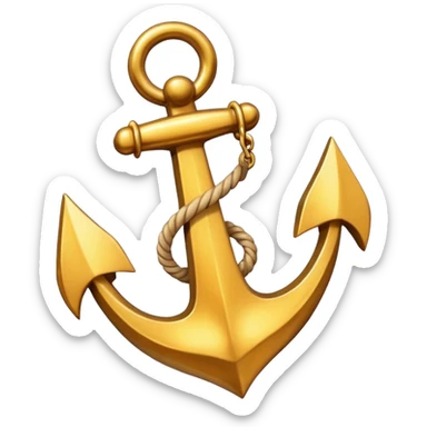 Anchor ambersand sticker