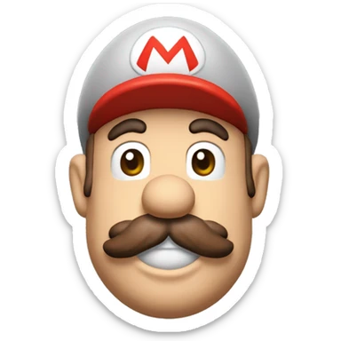 super mario mangeant des saucisses sticker