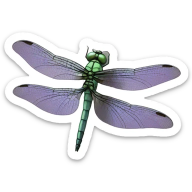 Dragonfly Masculine stone sticker
