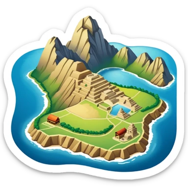 Map of Peru sticker