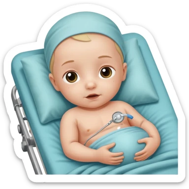 create me Paediatric Surgery emoji for 👶 Baby or 👧 Girl/👦 Boy: Emojis to signify children or pediatric patients giving birth sticker