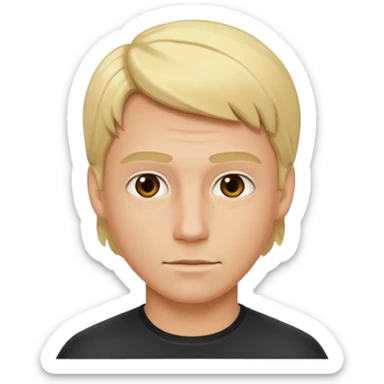 Blonde stuntman sticker