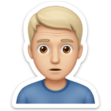 a man that dont know what to do sticker