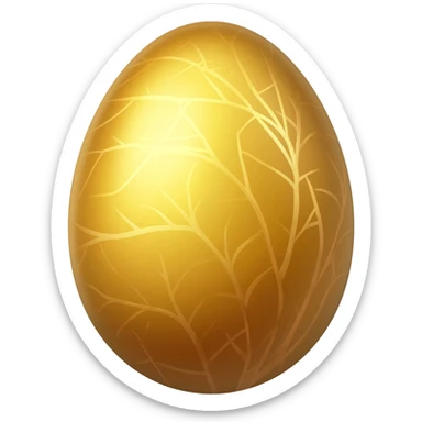 Golden egg sticker