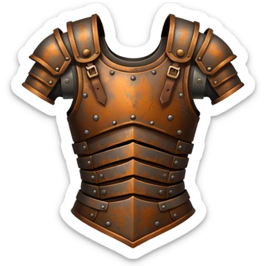 Rusted warrior arm armor sticker