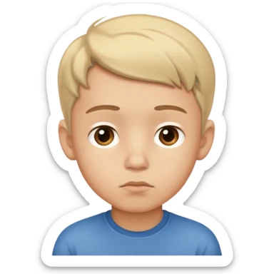 thinking boy emoji sticker