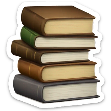 Stack of book sticker