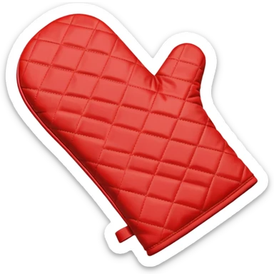 Oven mitt sticker