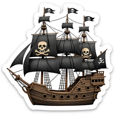 Pirate Ship sticker