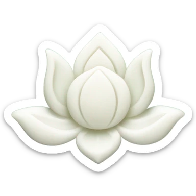 A Chinese style white lotus jade ornament sticker
