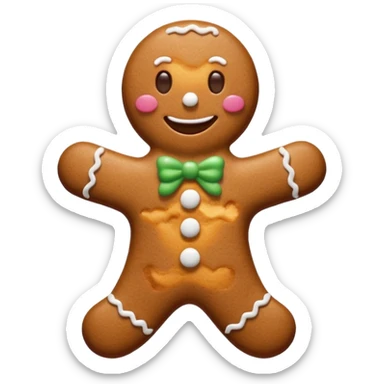 Gingerbread stylised sticker
