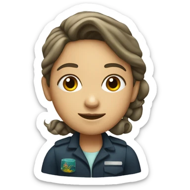 marine biologist that is a girl sticker