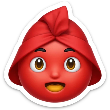 Fiocco morbido rosso sticker