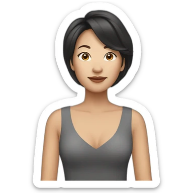 Whitney Lau woman sticker