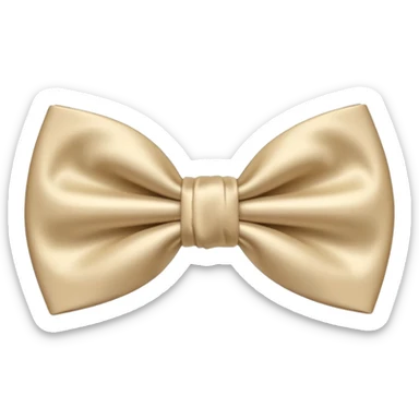 Nœud papillon beige sticker