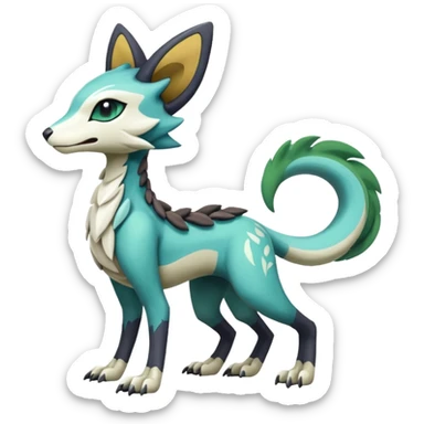 Meloetta-Vernid-Trico-Sergal-Protogen-Primagen-Pokémon-Fakémon-creature sticker