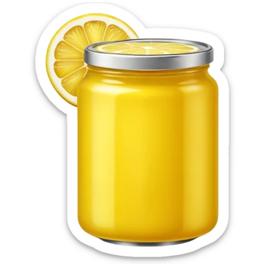 fai una lattina gialla e con un limone al centro sticker