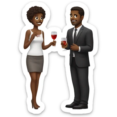 Husbands on a date sticker