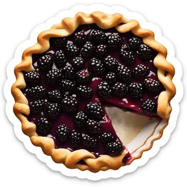 Blackberry pie sticker